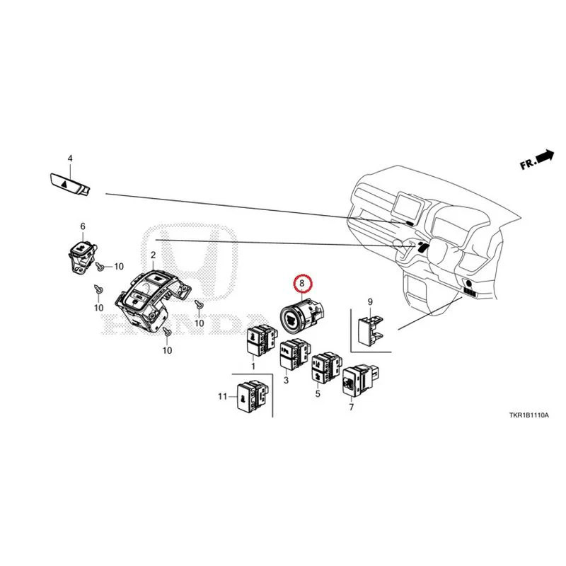 [NEW] JDM HONDA N-WGN JH3 2023 Switches GENUINE OEM - Image 9
