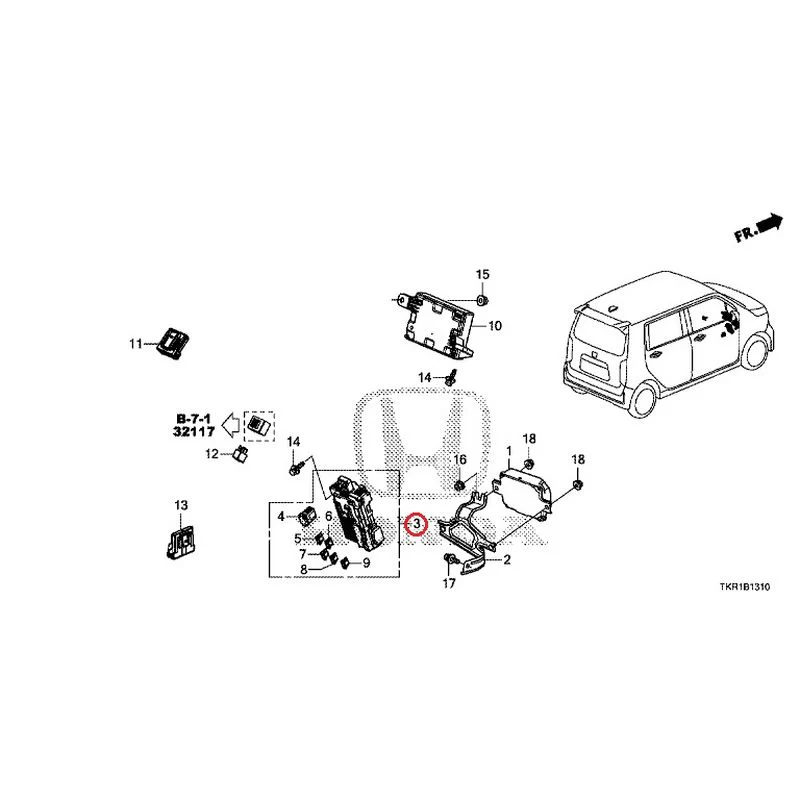 [NEW] JDM HONDA N-WGN JH3 2023 Control unit (indoor) GENUINE OEM - Image 4