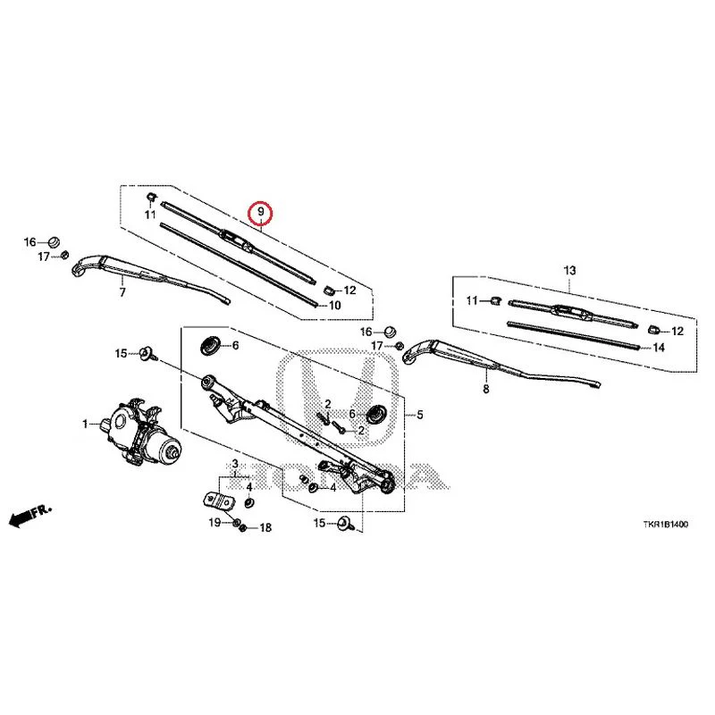[NEW] JDM HONDA N-WGN JH3 2023 Front Windshield Wiper GENUINE OEM - Image 10