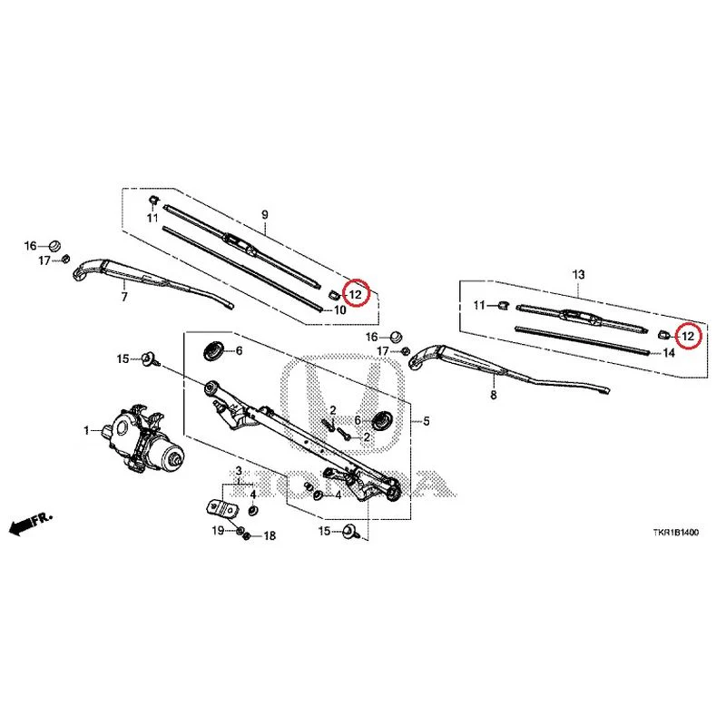 [NEW] JDM HONDA N-WGN JH3 2023 Front Windshield Wiper GENUINE OEM - Image 14