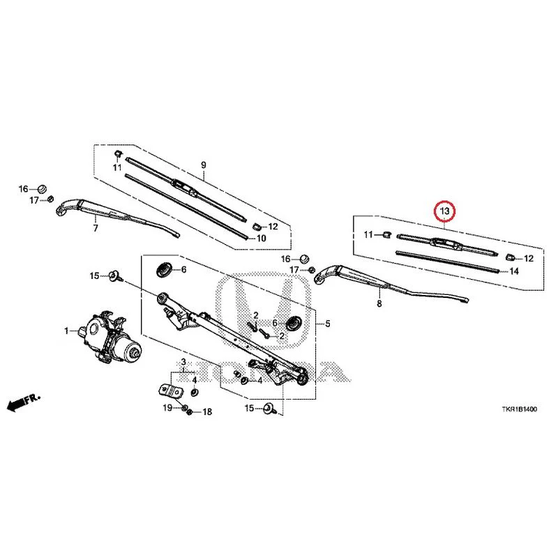 [NEW] JDM HONDA N-WGN JH3 2023 Front Windshield Wiper GENUINE OEM - Image 15