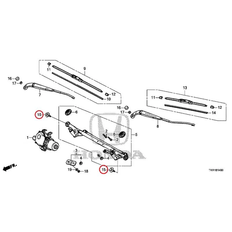 [NEW] JDM HONDA N-WGN JH3 2023 Front Windshield Wiper GENUINE OEM - Image 18