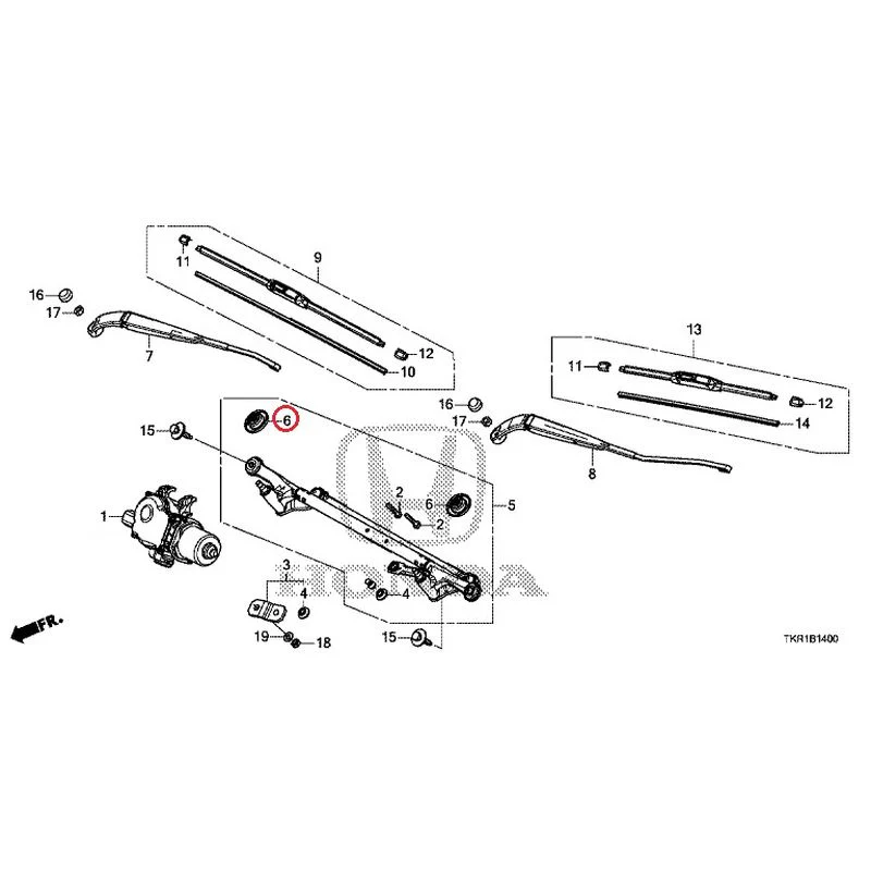 [NEW] JDM HONDA N-WGN JH3 2023 Front Windshield Wiper GENUINE OEM - Image 7