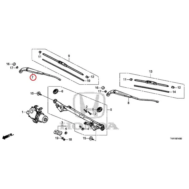 [NEW] JDM HONDA N-WGN JH3 2023 Front Windshield Wiper GENUINE OEM - Image 8