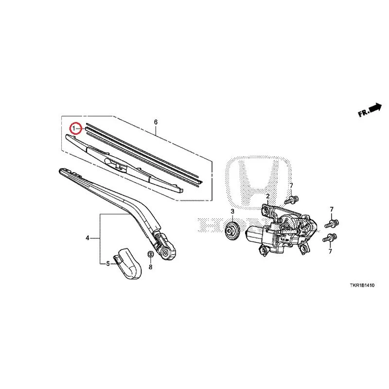 [NEW] JDM HONDA N-WGN JH3 2023 Rear Windshield Wiper GENUINE OEM - Image 4