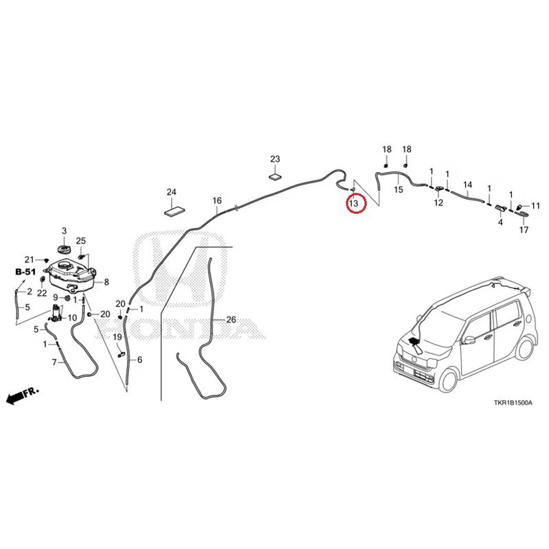 [NEW] JDM HONDA N-WGN JH3 2023 Windshield Washer GENUINE OEM - Image 12