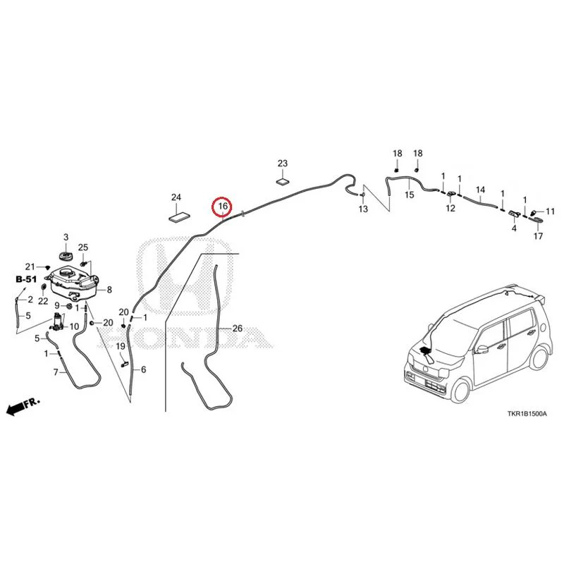 [NEW] JDM HONDA N-WGN JH3 2023 Windshield Washer GENUINE OEM - Image 15