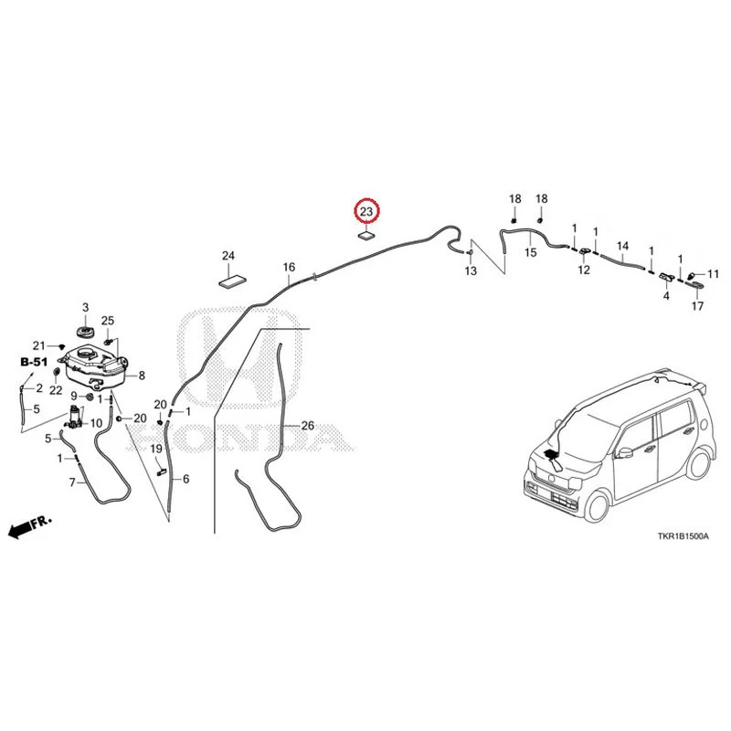 [NEW] JDM HONDA N-WGN JH3 2023 Windshield Washer GENUINE OEM - Image 22