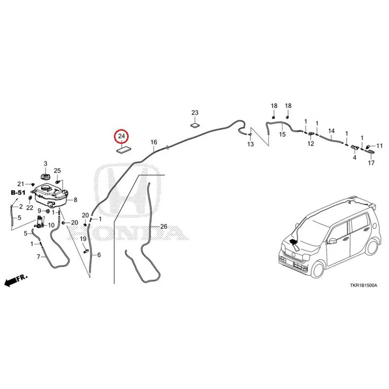 [NEW] JDM HONDA N-WGN JH3 2023 Windshield Washer GENUINE OEM - Image 23