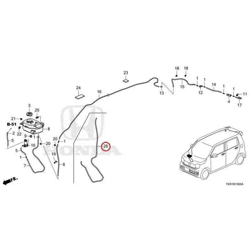 [NEW] JDM HONDA N-WGN JH3 2023 Windshield Washer GENUINE OEM - Image 25