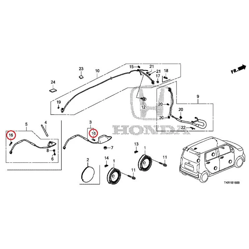 [NEW] JDM HONDA N-WGN JH3 2023 Antenna/Speakers GENUINE OEM - Image 14