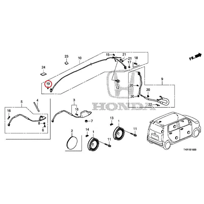 [NEW] JDM HONDA N-WGN JH3 2023 Antenna/Speakers GENUINE OEM - Image 16