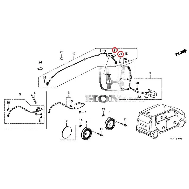 [NEW] JDM HONDA N-WGN JH3 2023 Antenna/Speakers GENUINE OEM - Image 18