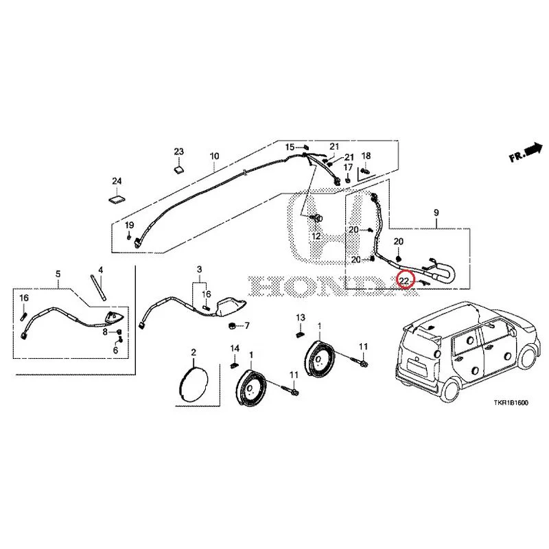[NEW] JDM HONDA N-WGN JH3 2023 Antenna/Speakers GENUINE OEM - Image 19