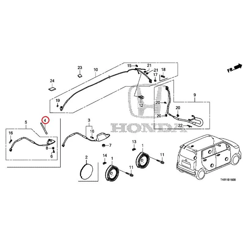 [NEW] JDM HONDA N-WGN JH3 2023 Antenna/Speakers GENUINE OEM - Image 3