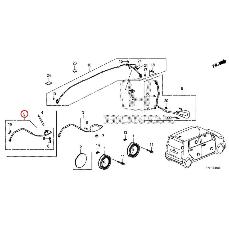 [NEW] JDM HONDA N-WGN JH3 2023 Antenna/Speakers GENUINE OEM - Image 4