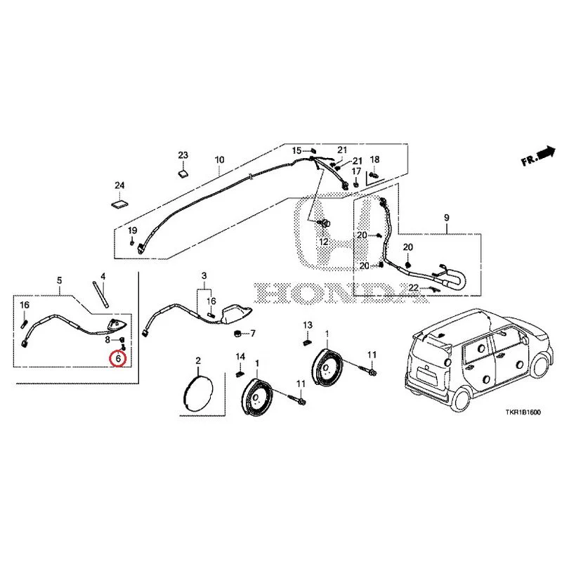 [NEW] JDM HONDA N-WGN JH3 2023 Antenna/Speakers GENUINE OEM - Image 5