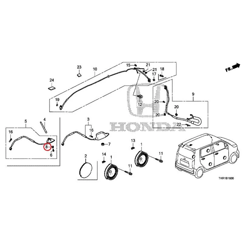 [NEW] JDM HONDA N-WGN JH3 2023 Antenna/Speakers GENUINE OEM - Image 6