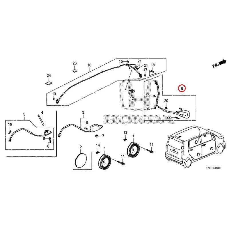 [NEW] JDM HONDA N-WGN JH3 2023 Antenna/Speakers GENUINE OEM - Image 7