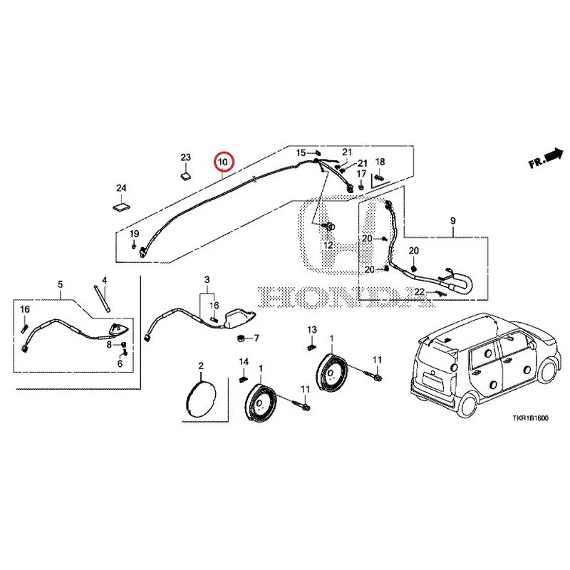 [NEW] JDM HONDA N-WGN JH3 2023 Antenna/Speakers GENUINE OEM - Image 8