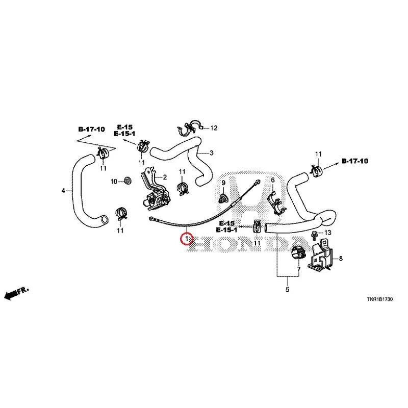 [NEW] JDM HONDA N-WGN JH3 2023 Water Hose GENUINE OEM - Image 2