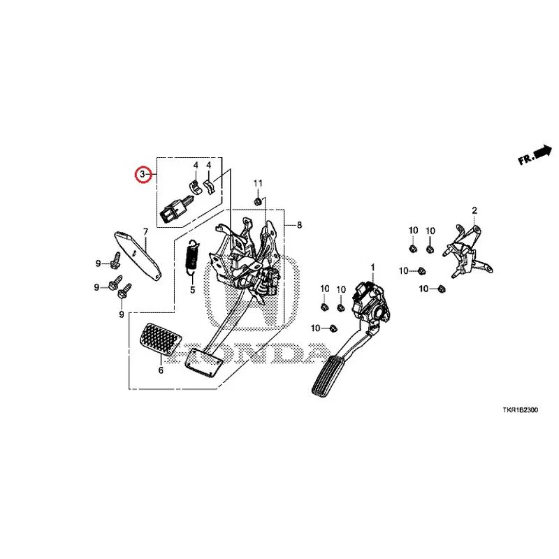 [NEW] JDM HONDA N-WGN JH3 2023 Pedals GENUINE OEM - Image 4