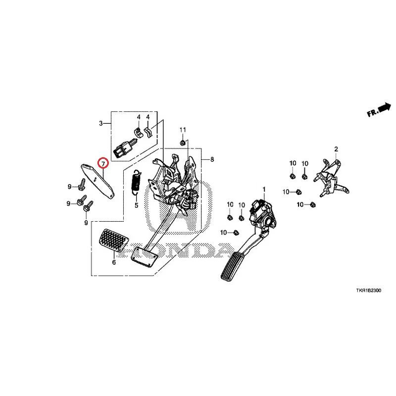 [NEW] JDM HONDA N-WGN JH3 2023 Pedals GENUINE OEM - Image 8