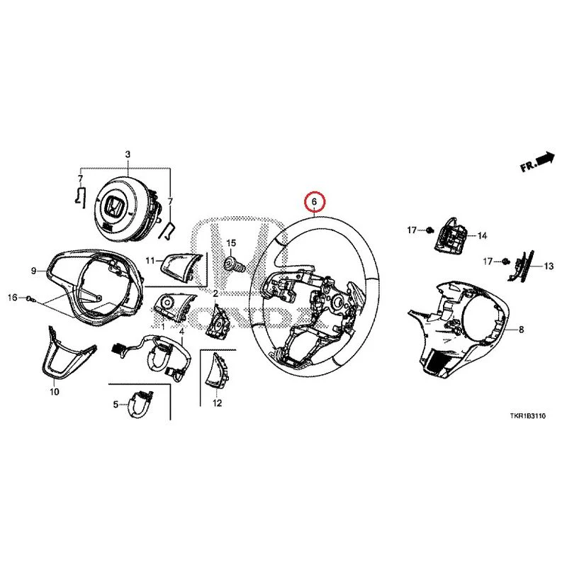 [NEW] JDM HONDA N-WGN JH3 2023 Steering Wheel (SRS) GENUINE OEM - Image 7