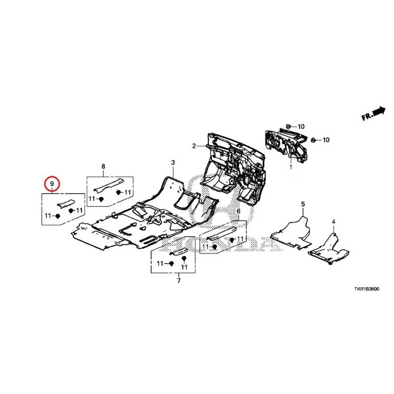 [NEW] JDM HONDA N-WGN JH3 2023 Floor Mat GENUINE OEM - Image 10