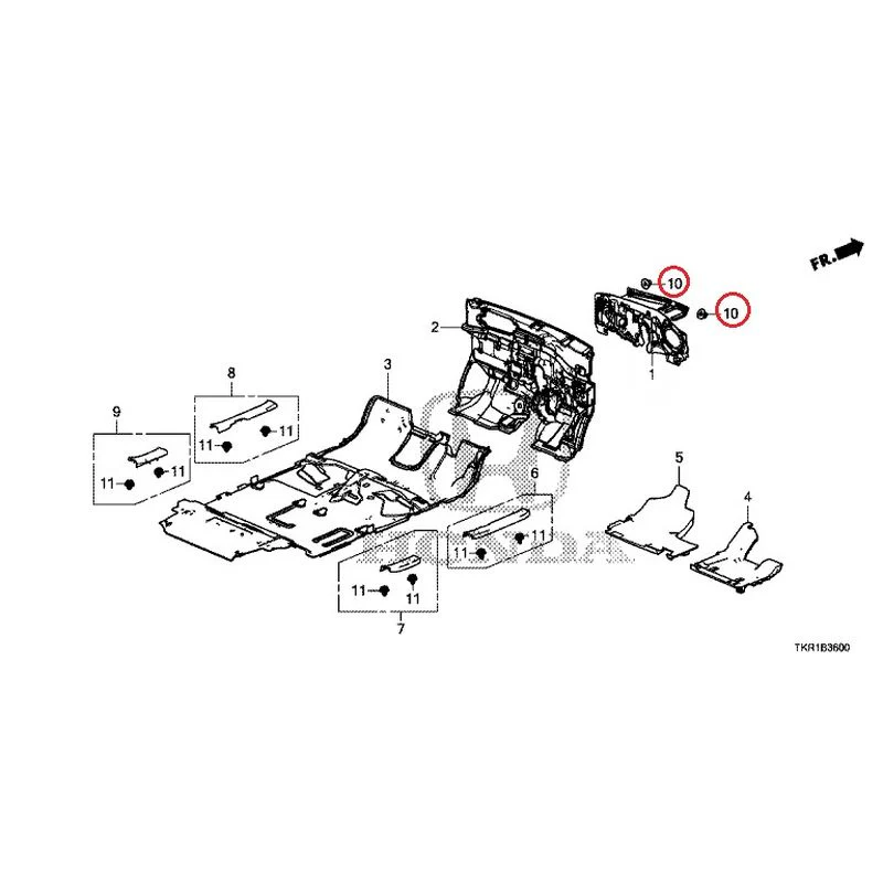 [NEW] JDM HONDA N-WGN JH3 2023 Floor Mat GENUINE OEM - Image 11