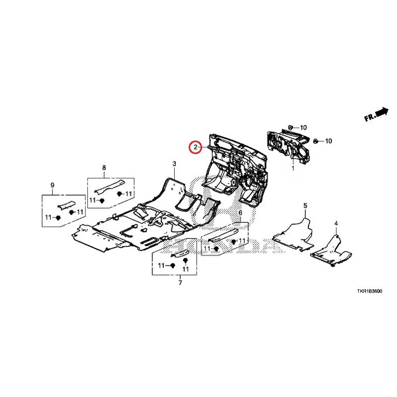[NEW] JDM HONDA N-WGN JH3 2023 Floor Mat GENUINE OEM - Image 3