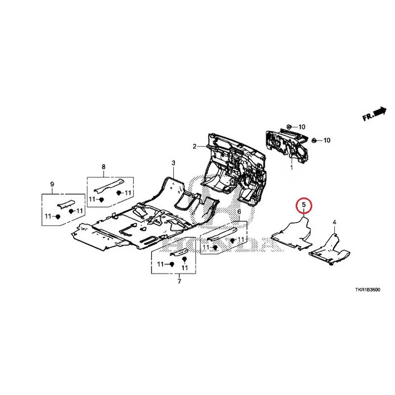 [NEW] JDM HONDA N-WGN JH3 2023 Floor Mat GENUINE OEM - Image 6