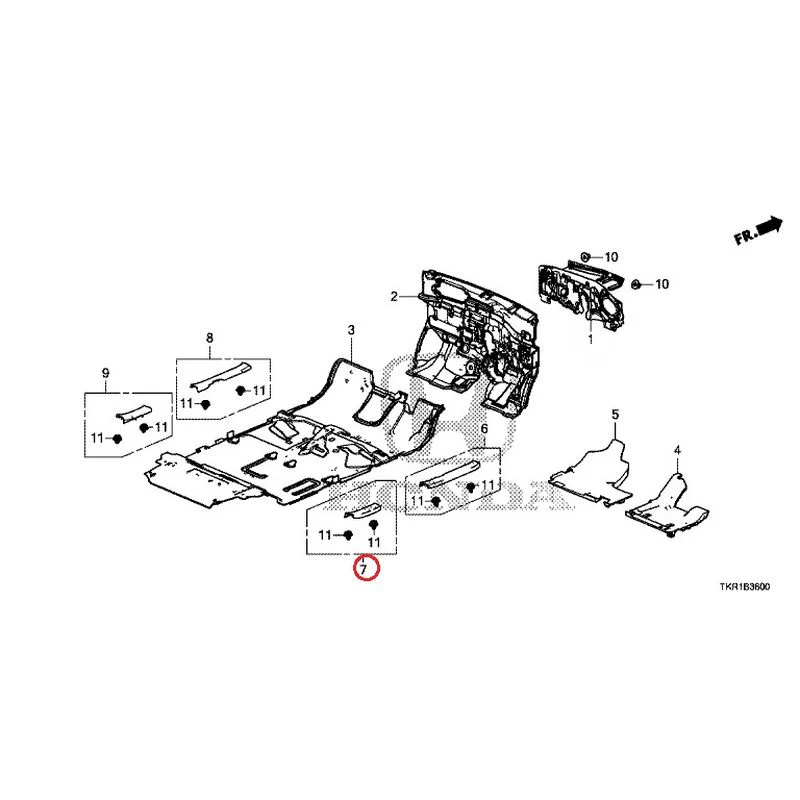 [NEW] JDM HONDA N-WGN JH3 2023 Floor Mat GENUINE OEM - Image 8