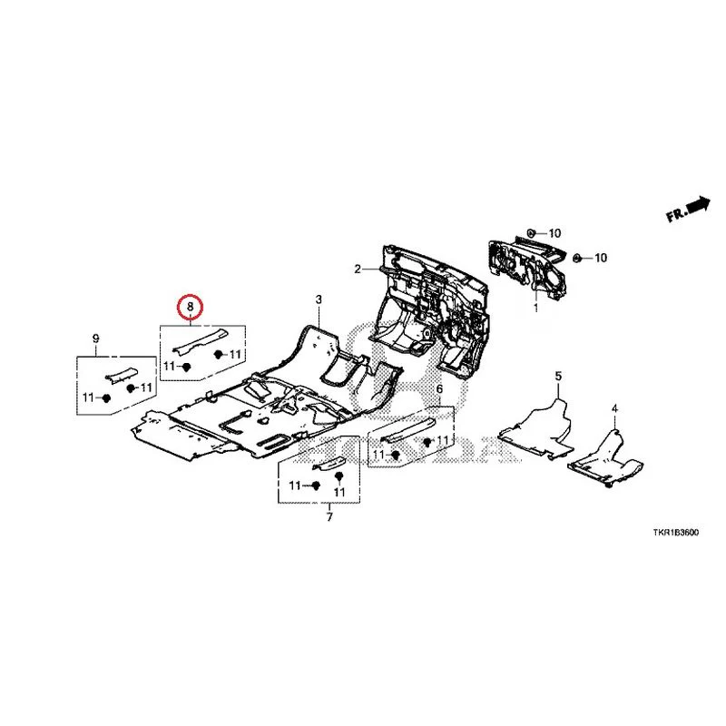 [NEW] JDM HONDA N-WGN JH3 2023 Floor Mat GENUINE OEM - Image 9