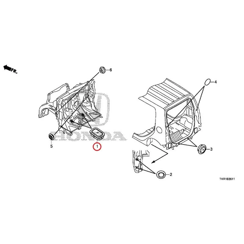 [NEW] JDM HONDA N-WGN JH3 2023 Grommets (Rear) GENUINE OEM - Image 2
