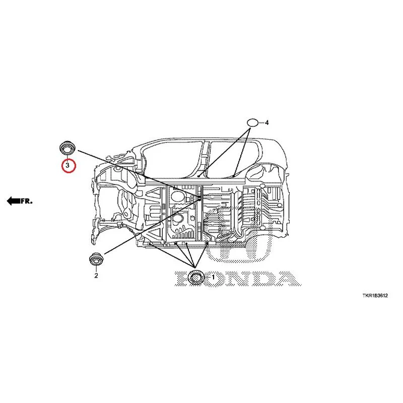 [NEW] JDM HONDA N-WGN JH3 2023 Grommet (Lower) GENUINE OEM - Image 4