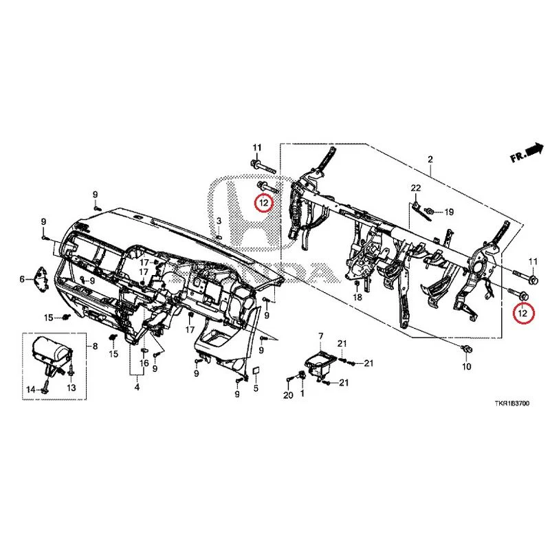 [NEW] JDM HONDA N-WGN JH3 2023 Instrument panel GENUINE OEM - Image 12