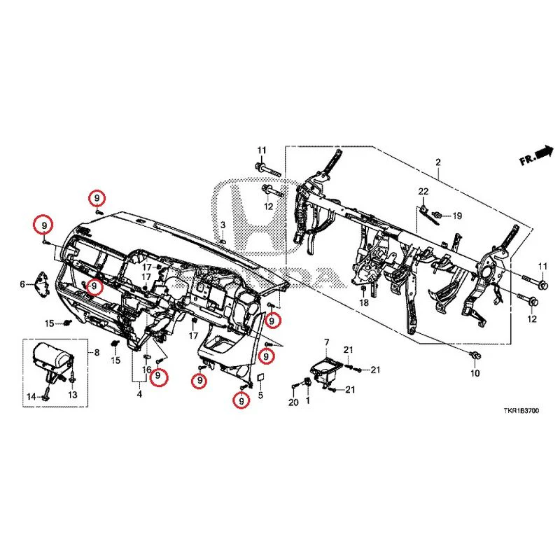 [NEW] JDM HONDA N-WGN JH3 2023 Instrument panel GENUINE OEM - Image 9