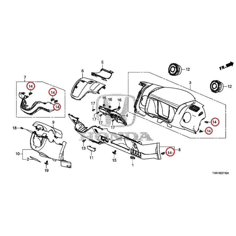 [NEW] JDM HONDA N-WGN JH3 2023 Instrument panel garnish (driver side) GENUINE OEM - Image 14