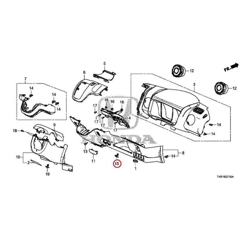 [NEW] JDM HONDA N-WGN JH3 2023 Instrument panel garnish (driver side) GENUINE OEM - Image 15