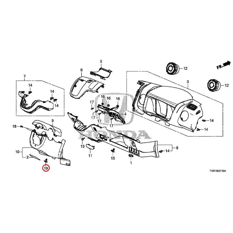 [NEW] JDM HONDA N-WGN JH3 2023 Instrument panel garnish (driver side) GENUINE OEM - Image 19