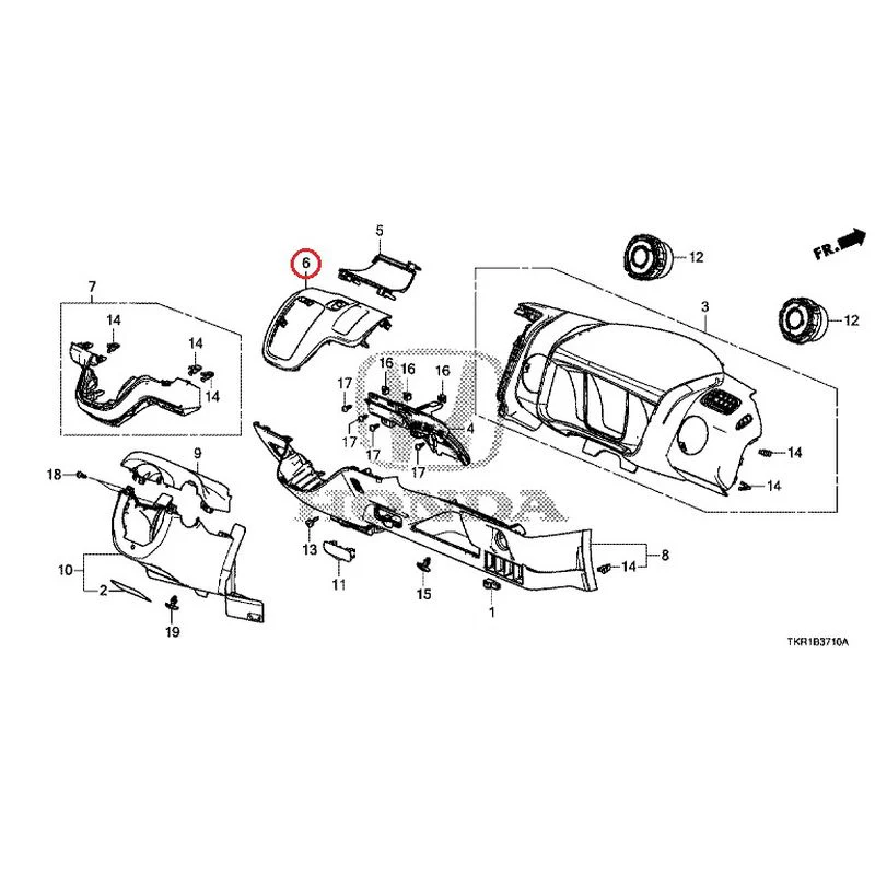 [NEW] JDM HONDA N-WGN JH3 2023 Instrument panel garnish (driver side) GENUINE OEM - Image 6