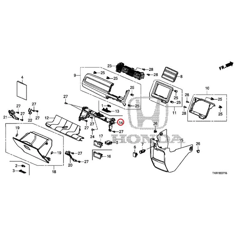[NEW] JDM HONDA N-WGN JH3 2023 Instrument panel garnish (passenger side) GENUINE OEM - Image 10