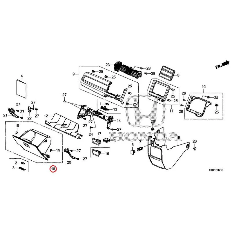 [NEW] JDM HONDA N-WGN JH3 2023 Instrument panel garnish (passenger side) GENUINE OEM - Image 13