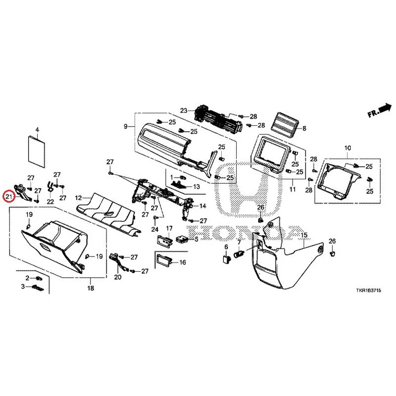 [NEW] JDM HONDA N-WGN JH3 2023 Instrument panel garnish (passenger side) GENUINE OEM - Image 16