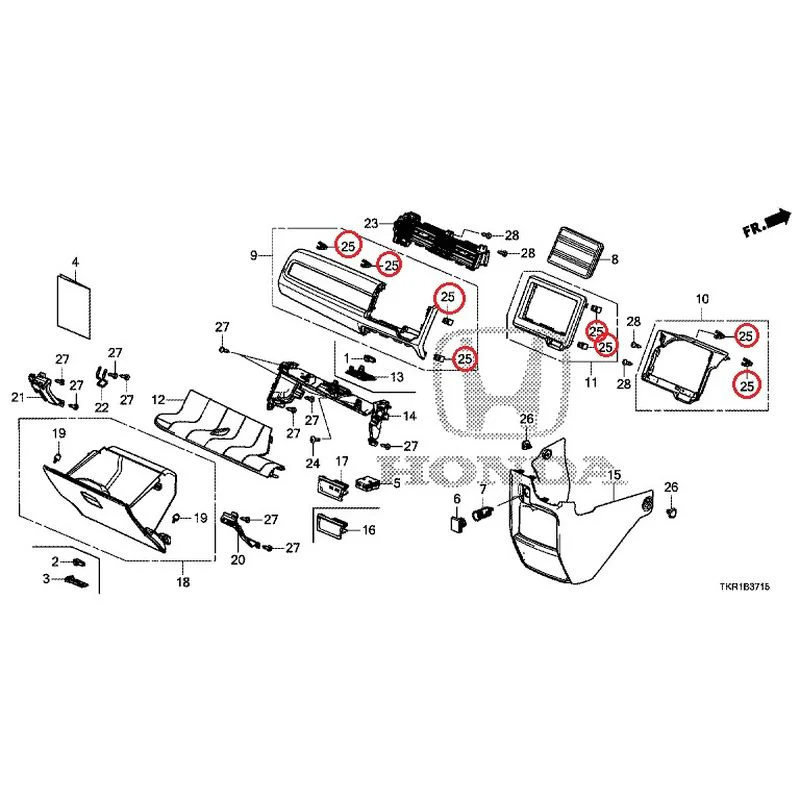 [NEW] JDM HONDA N-WGN JH3 2023 Instrument panel garnish (passenger side) GENUINE OEM - Image 20