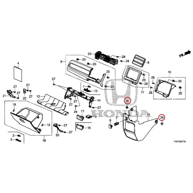 [NEW] JDM HONDA N-WGN JH3 2023 Instrument panel garnish (passenger side) GENUINE OEM - Image 21