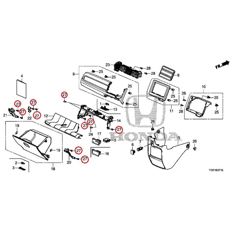 [NEW] JDM HONDA N-WGN JH3 2023 Instrument panel garnish (passenger side) GENUINE OEM - Image 22