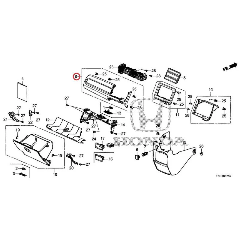 [NEW] JDM HONDA N-WGN JH3 2023 Instrument panel garnish (passenger side) GENUINE OEM - Image 6