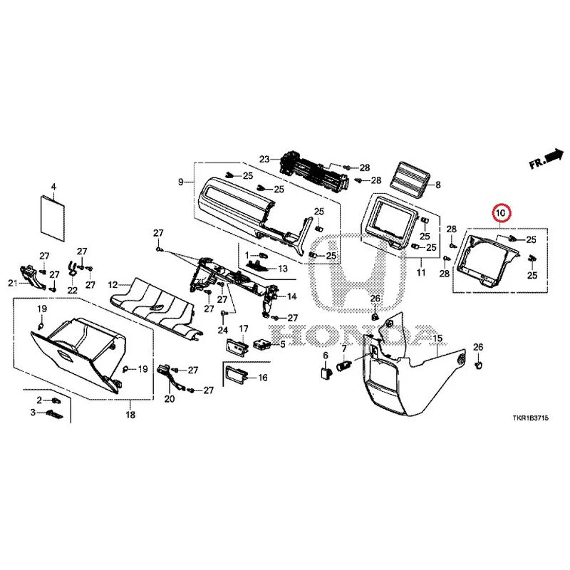 [NEW] JDM HONDA N-WGN JH3 2023 Instrument panel garnish (passenger side) GENUINE OEM - Image 7